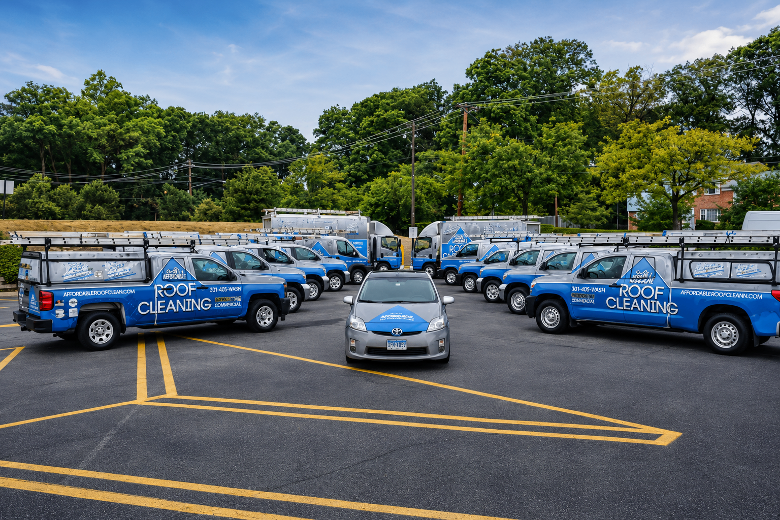 Affordable Pressure Washing fleet serving the DMV